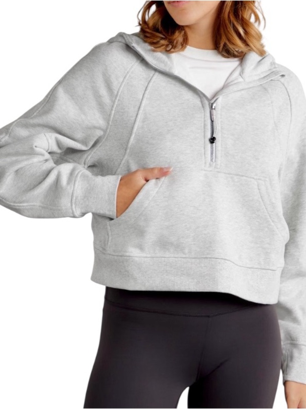 - Lululemon Scuba Oversized Half Zip Plush Hoodie! EUC!